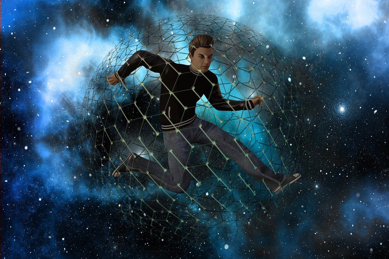 galaxy, space, network, digitization, globe, earth, digital